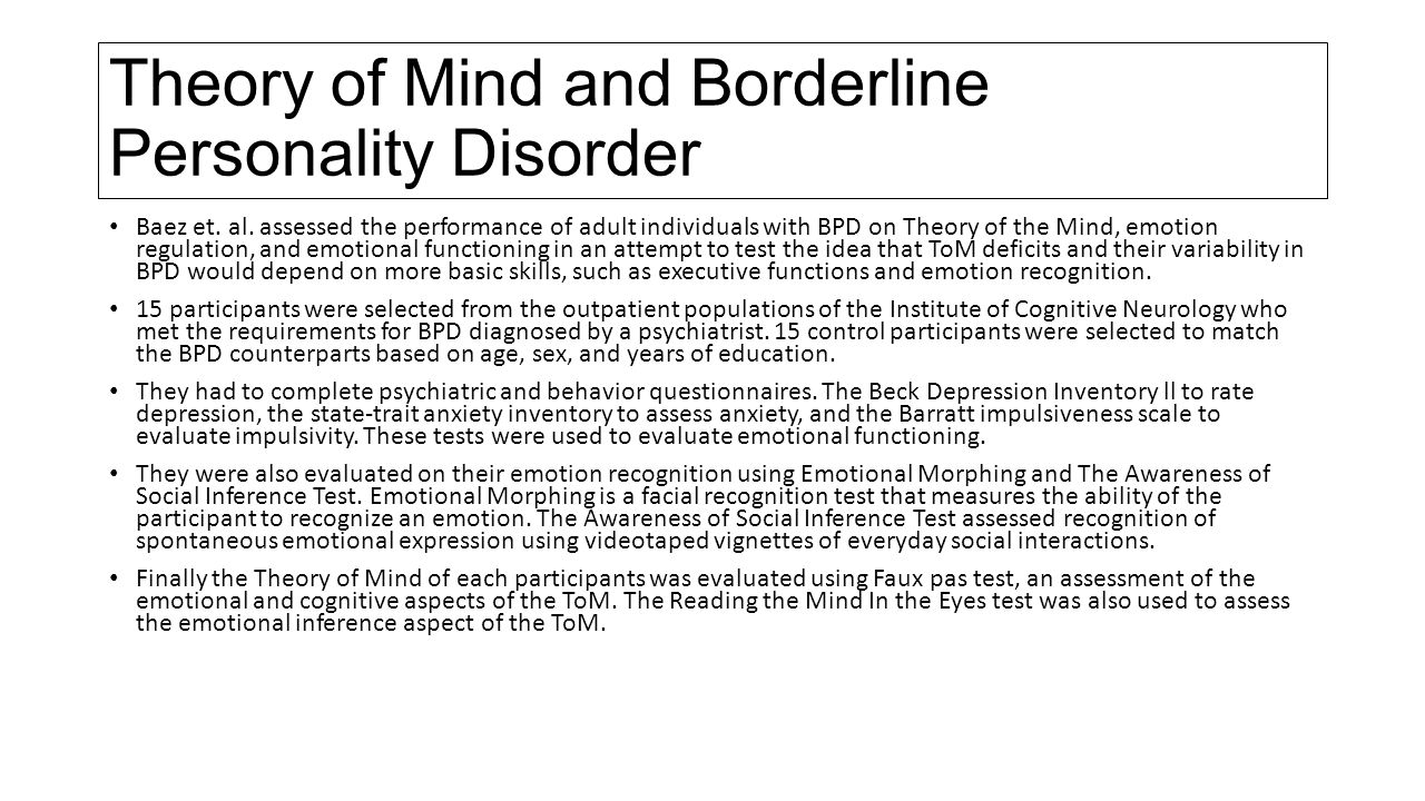 Borderline Personality Disorder Market
